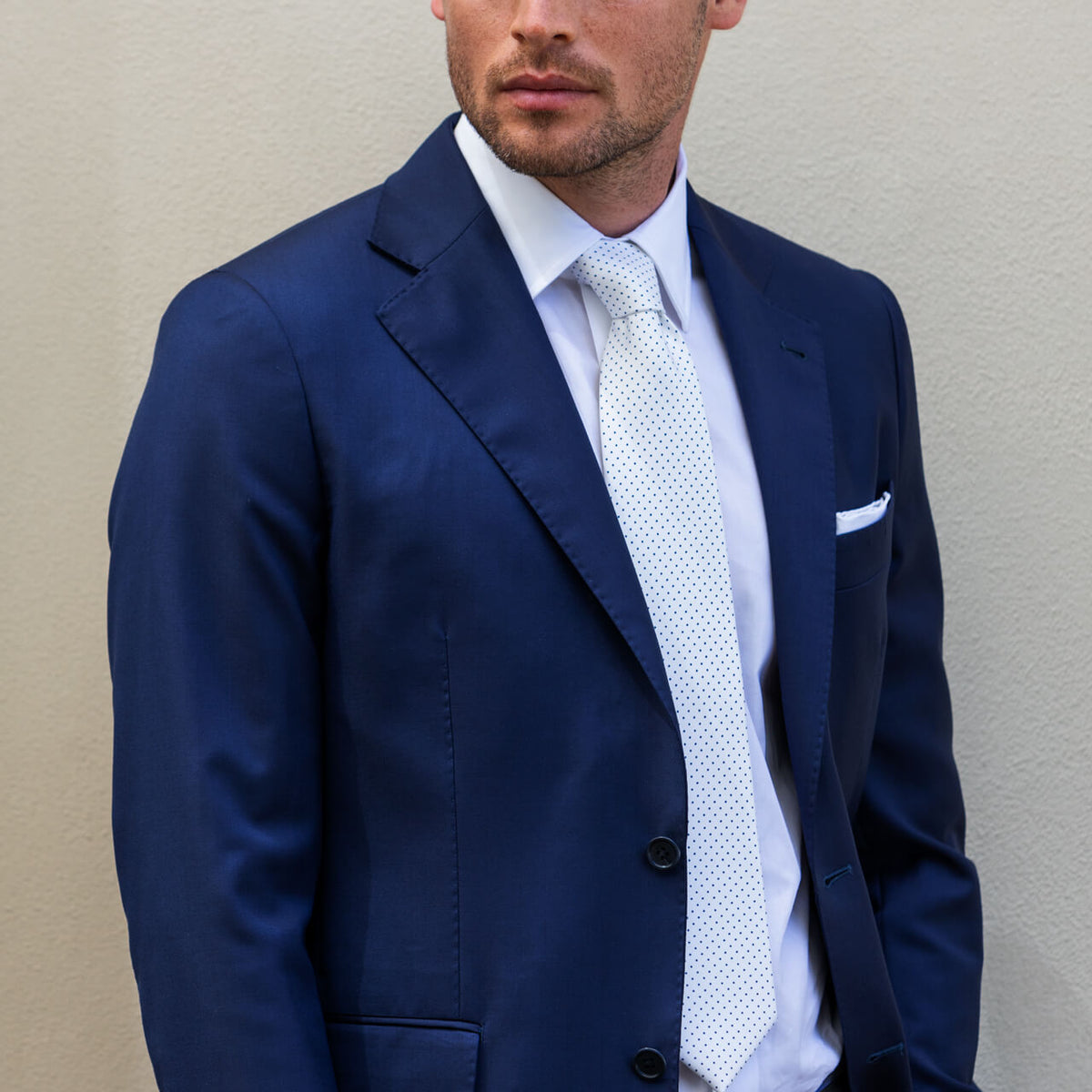 Cravatta Di Seta Tinta Unita Rossa Fatta A Mano 18005-13 - Italo - Foto 5