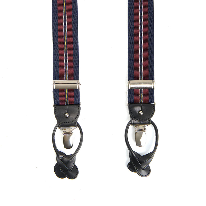 BRETELLE EM BLU SCURO E BORDEAUX