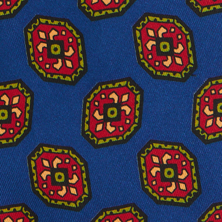 BLUETTE SARTORIAL PRINTED SILK TIE