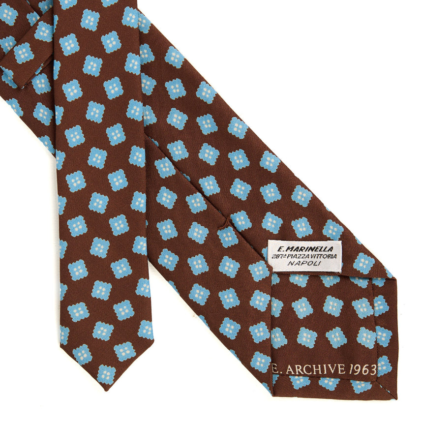 DARK BROWN SILK TIE