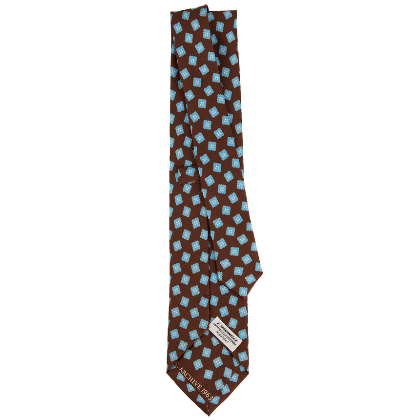 DARK BROWN SILK TIE