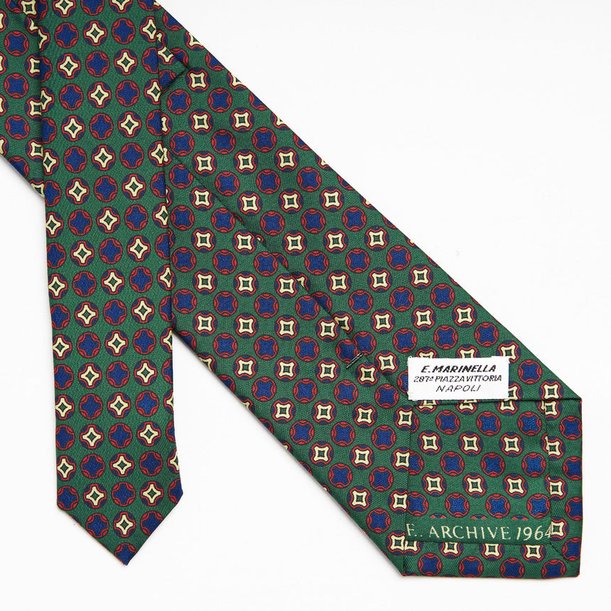 CRAVATTA IN SETA VERDE SCURO