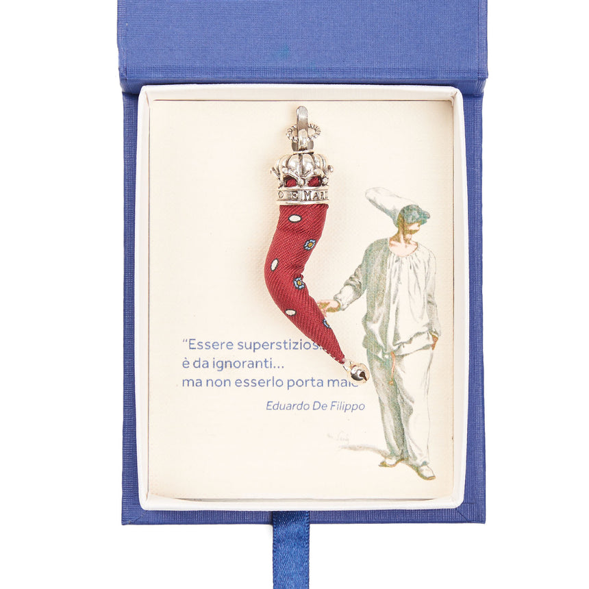 BURGUNDY GOOD-LUCK CHARM