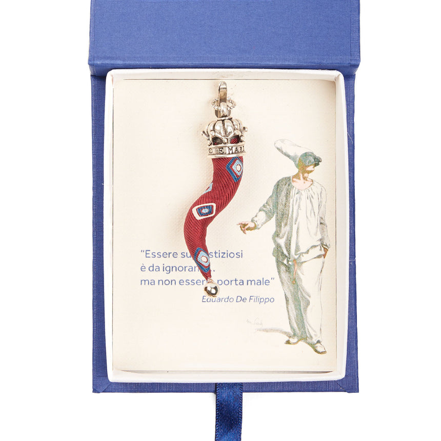 BURGUNDY GOOD-LUCK CHARM