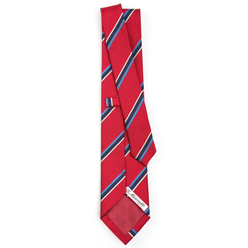 RED REGIMETAL SILK TIE