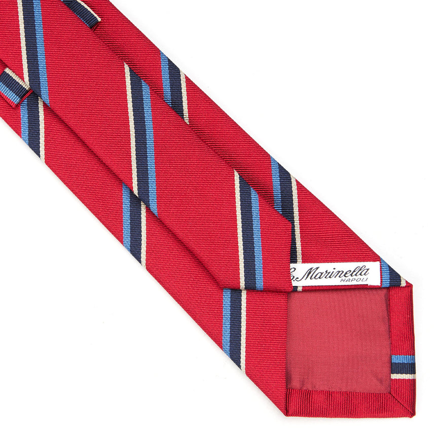 RED REGIMETAL SILK TIE