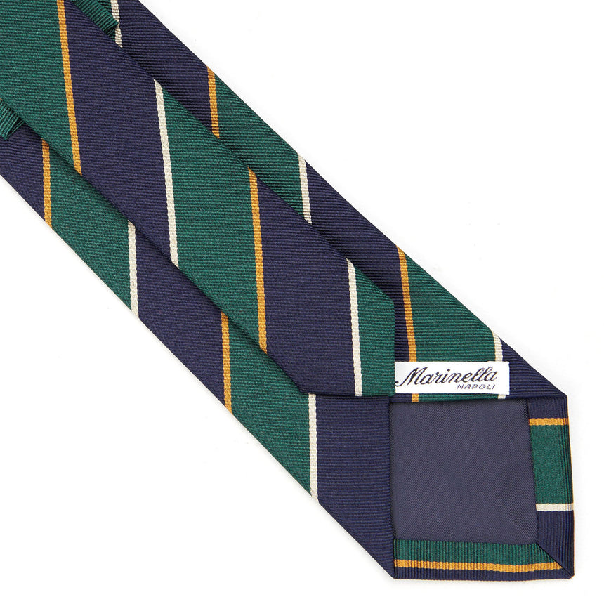 DARK BLUE REGIMENTAL SILK TIE
