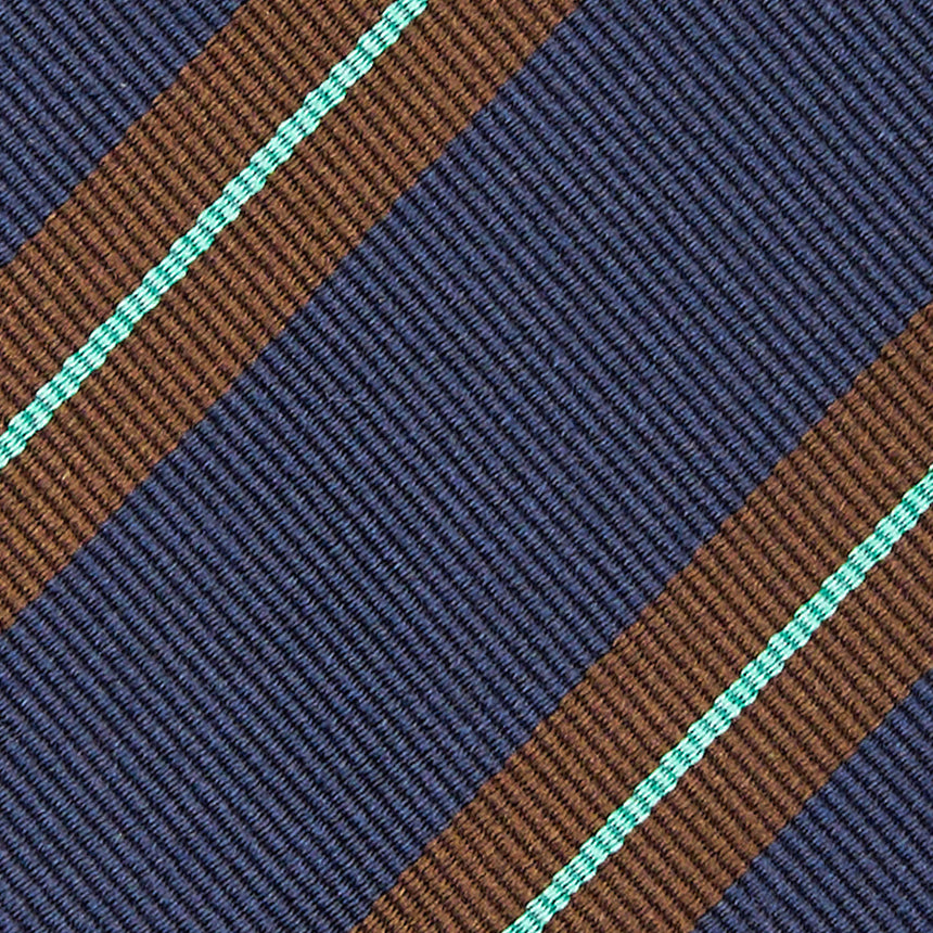 DARK BLUE REGIMENTAL SILK TIE