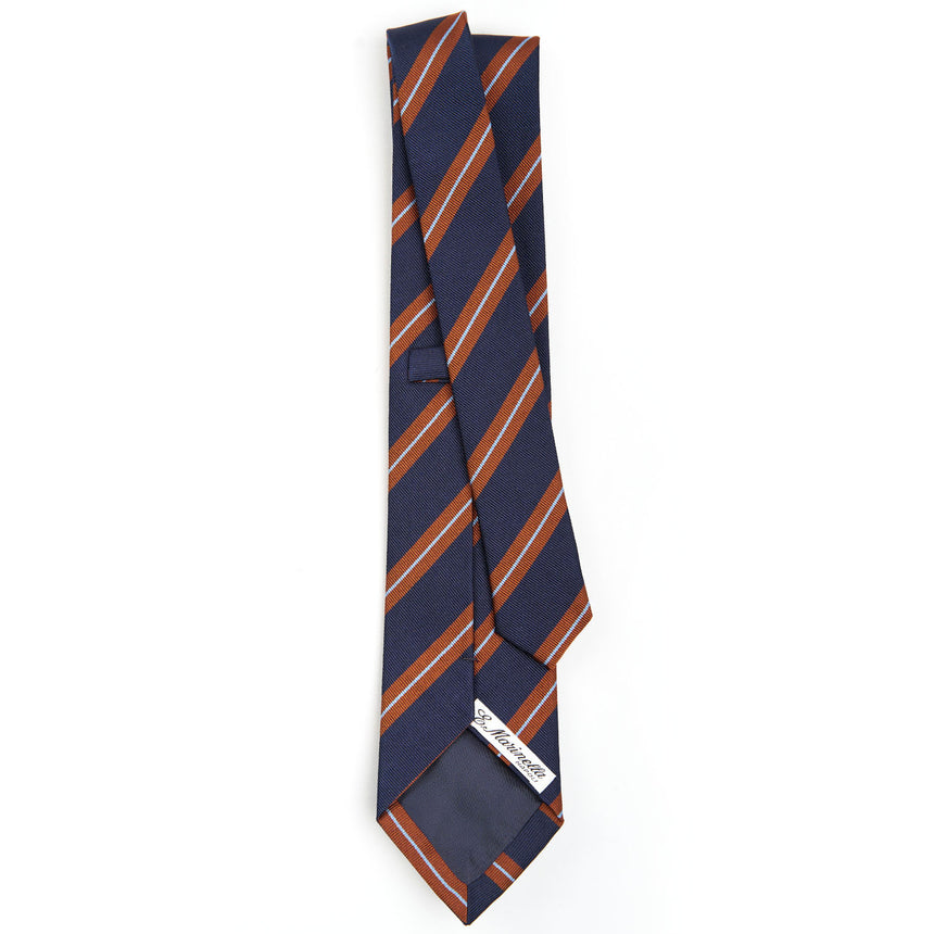 DARK BLUE REGIMENTAL SILK TIE
