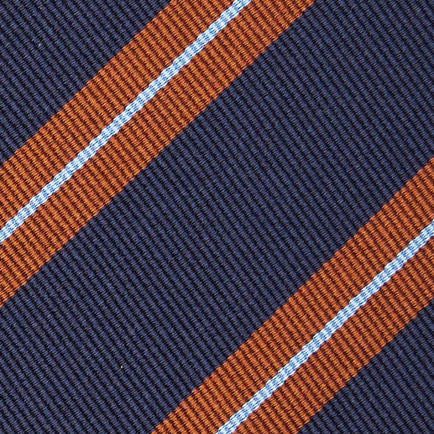 DARK BLUE REGIMENTAL SILK TIE