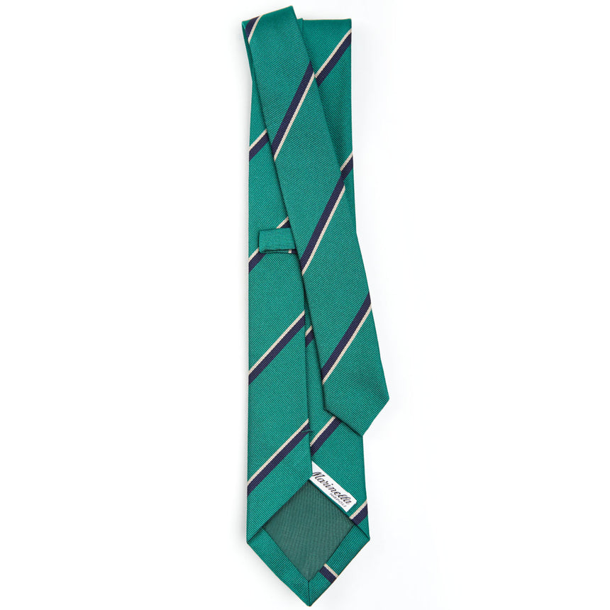 GREEN REGIMENTAL SILK TIE