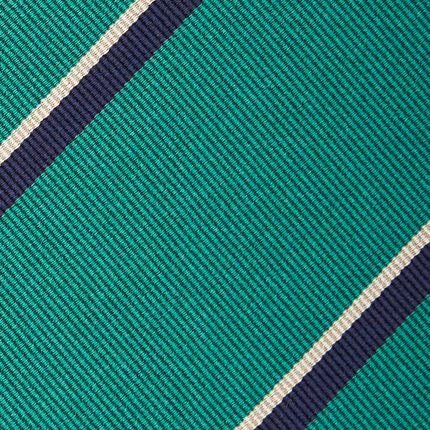 GREEN REGIMENTAL SILK TIE
