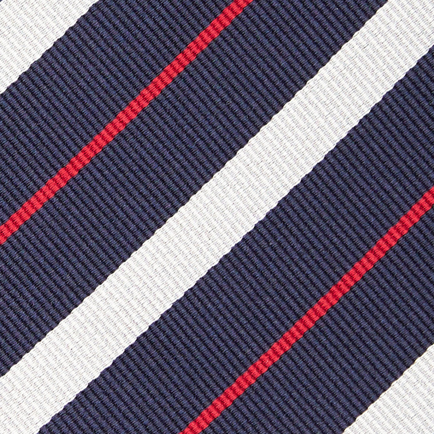 CRAVATTA REGIMENTAL IN SETA BLU SCURO