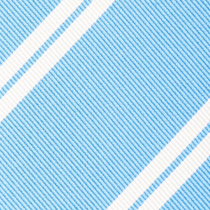 CRAVATTA REGIMENTAL IN SETA AZZURRA