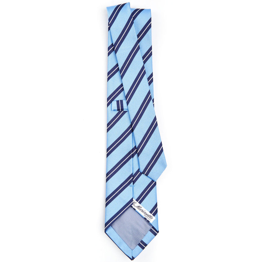 LIGHT BLUE REGIMENTAL SILK TIE