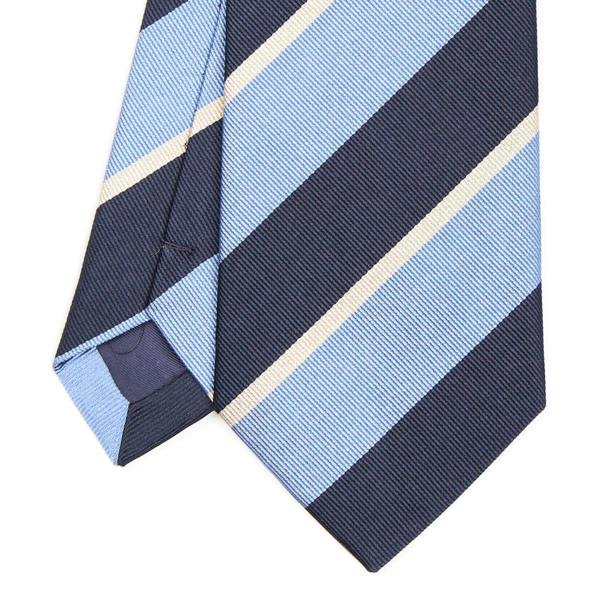 DARK BLUE REGIMENTAL SILK TIE