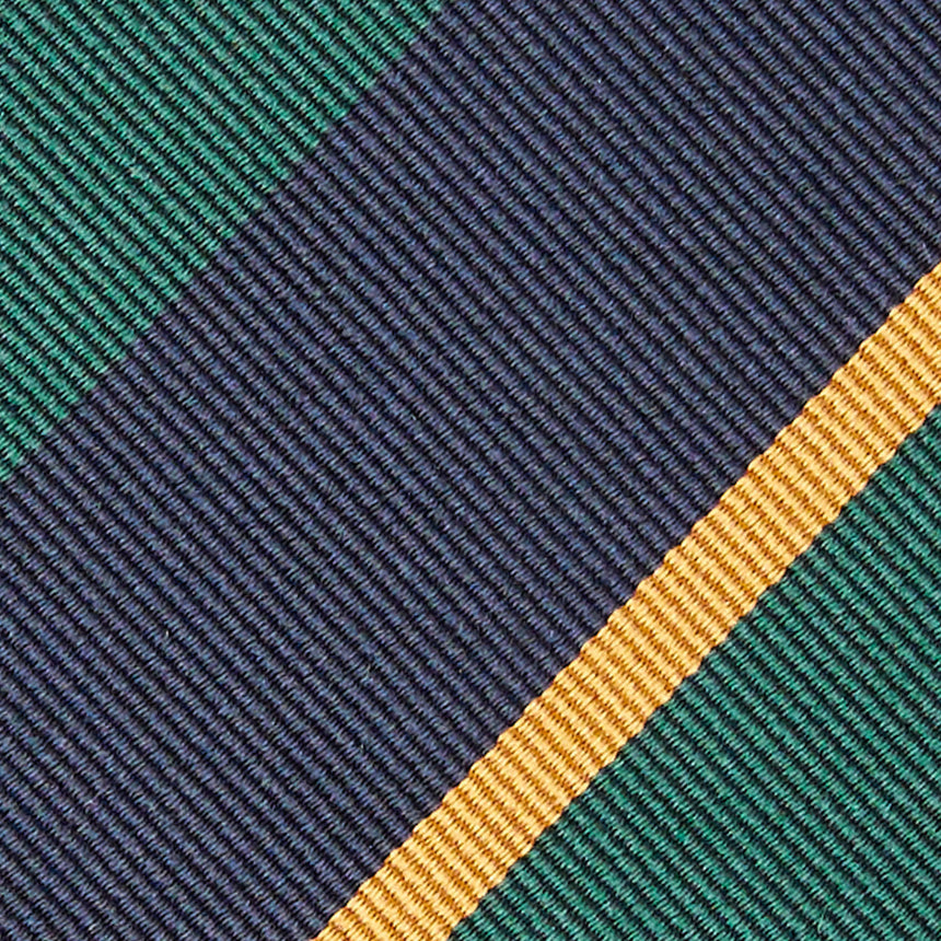 CRAVATTA REGIMENTAL IN SETA VERDE SCURO