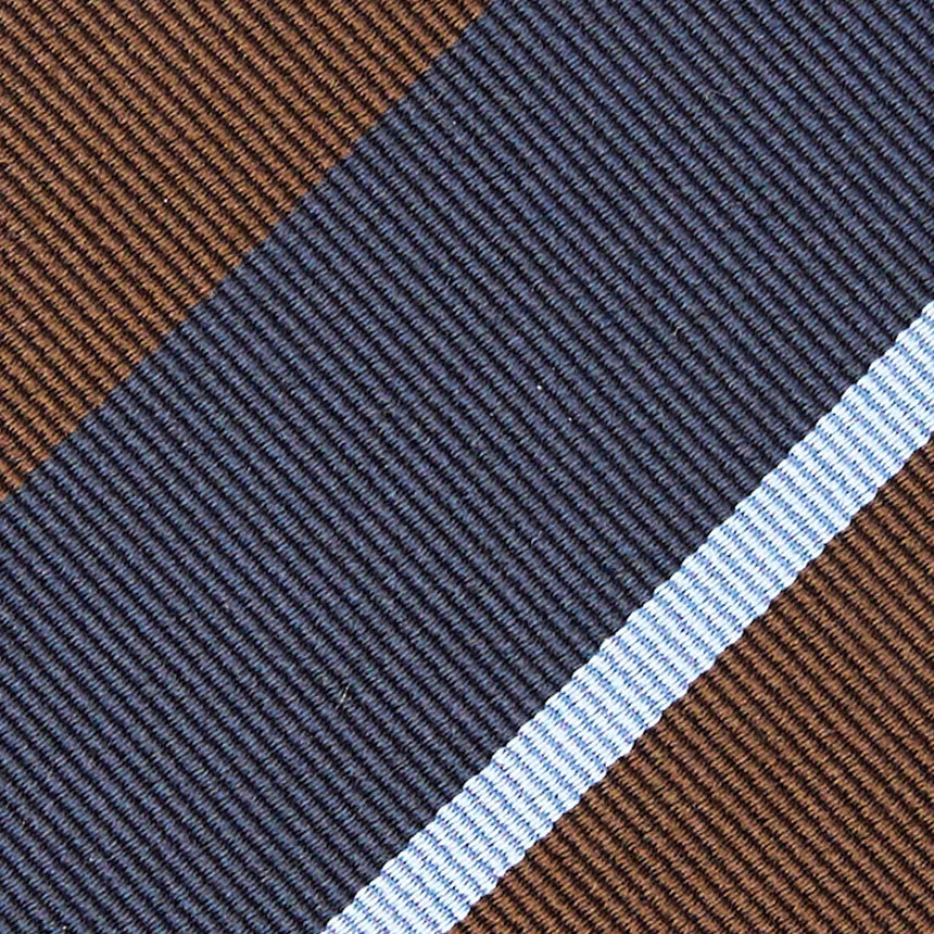 CRAVATTA REGIMENTAL IN SETA BLU SCURO