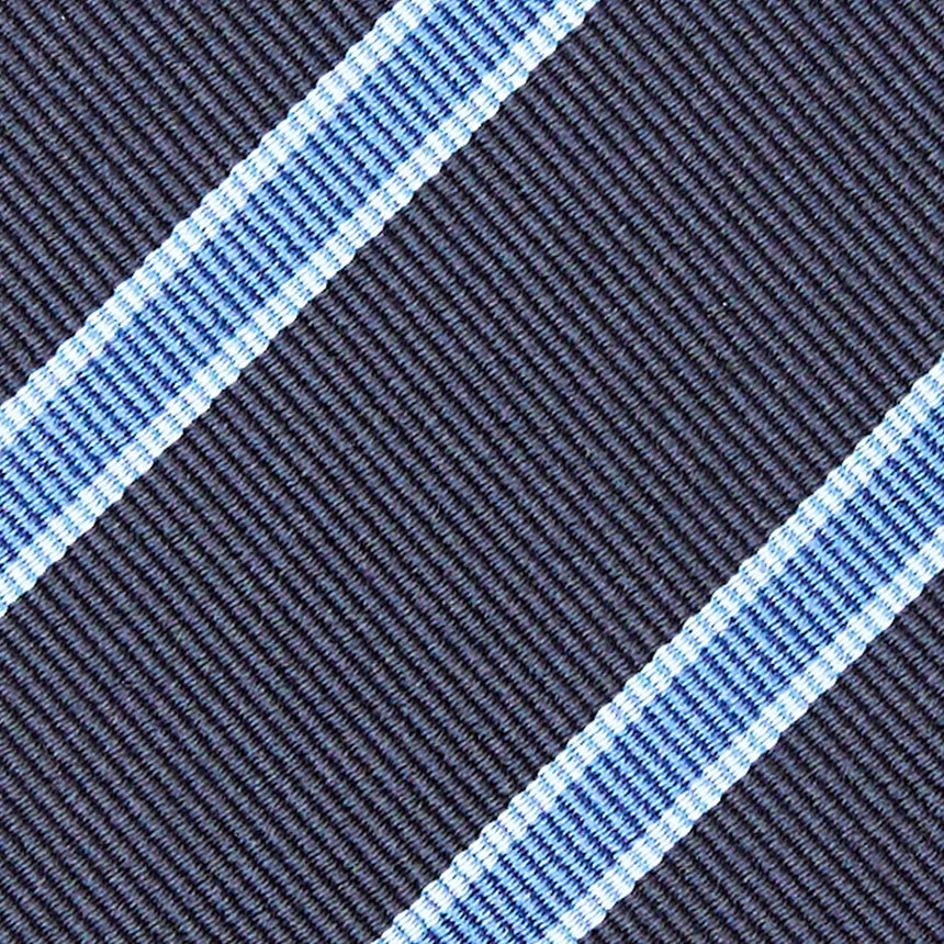 DARK BLUE REGIMENTAL SILK TIE