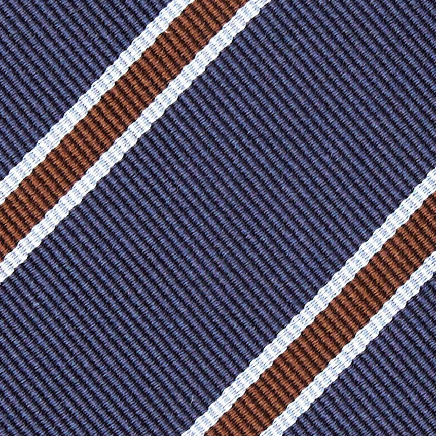 DARK BLUE REGIMENTAL SILK TIE