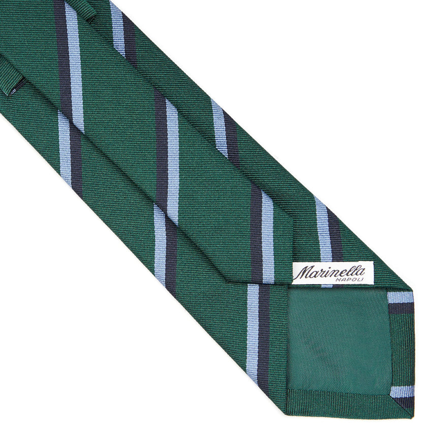 DARK GREEN REGIMENTAL SILK TIE