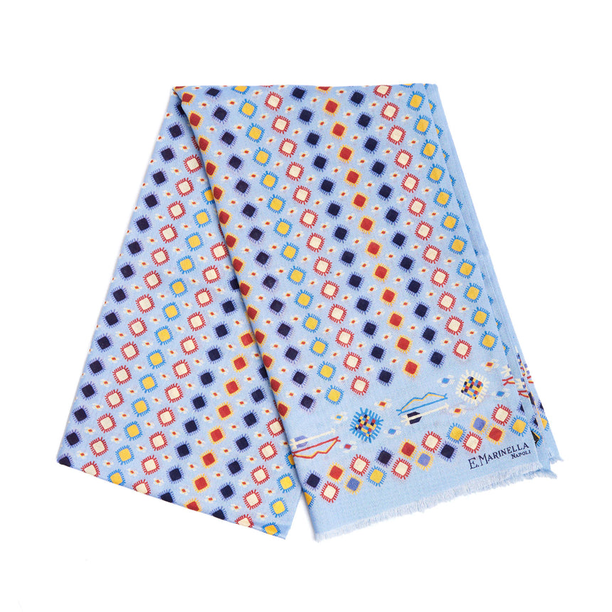 SCIARPA TUBOLARE AZZURRA