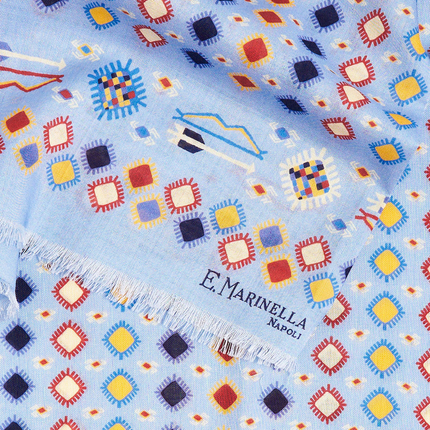 SCIARPA TUBOLARE AZZURRA