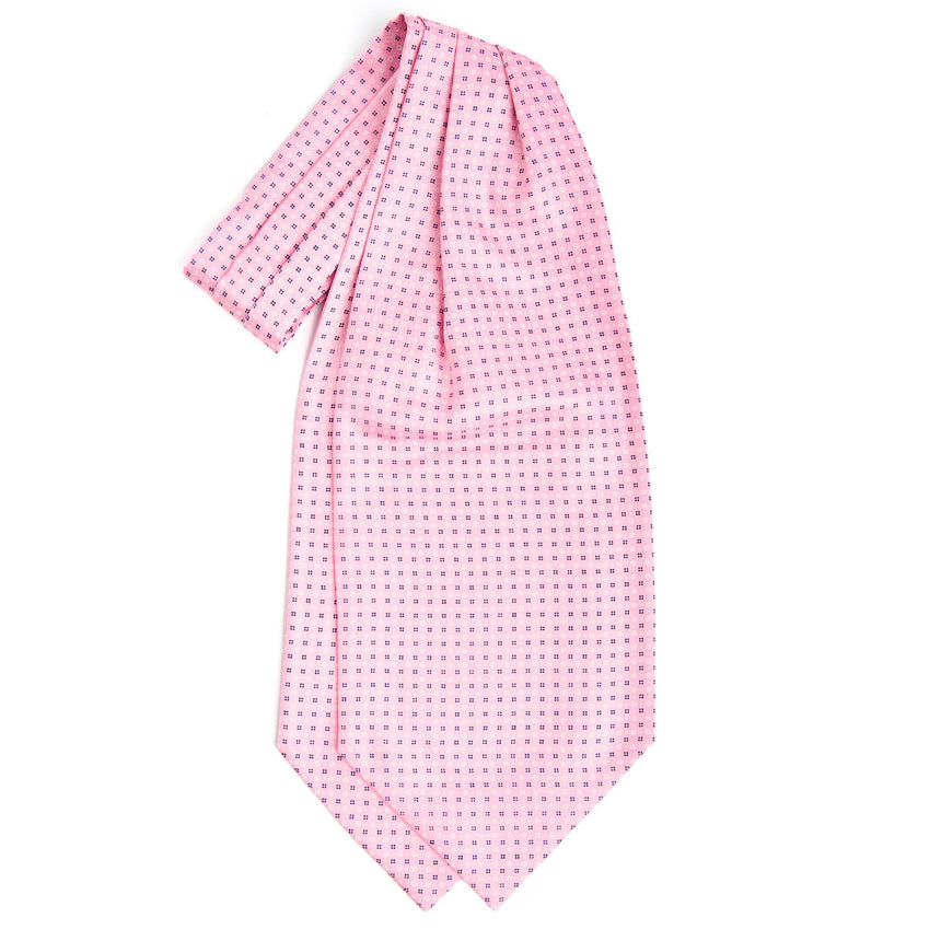 CRAVATTA ASCOT IN SETA ROSA