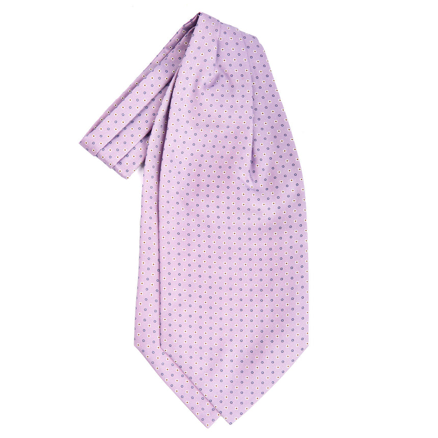 CRAVATTA ASCOT IN SETA FUCSIA