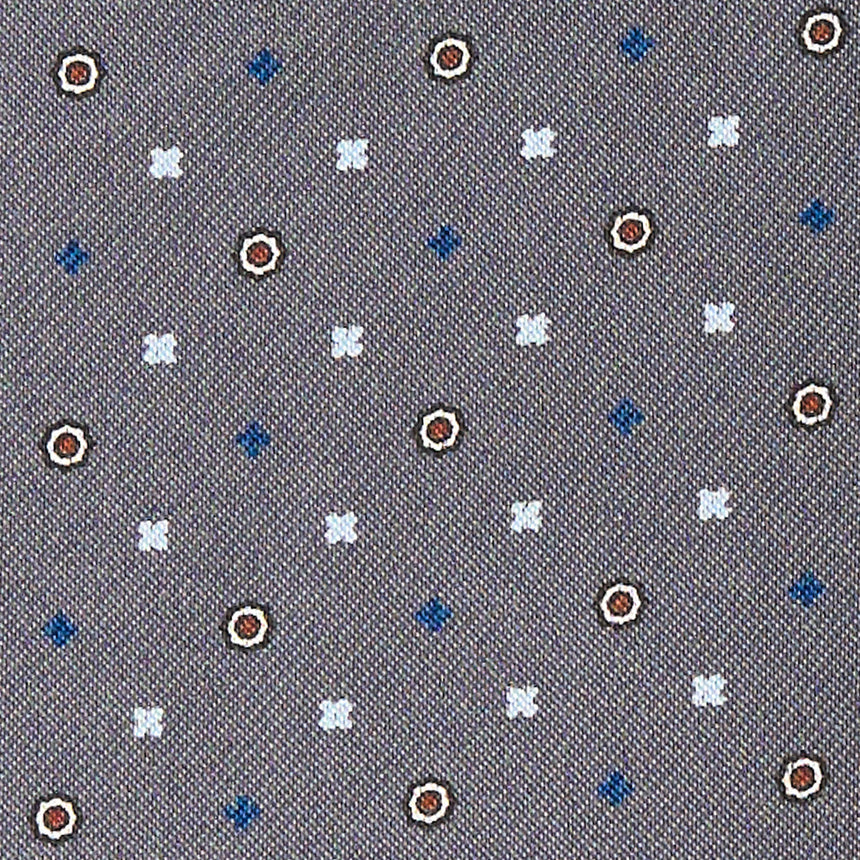 CRAVATTA ASCOT IN SETA GRIGIO SCURO