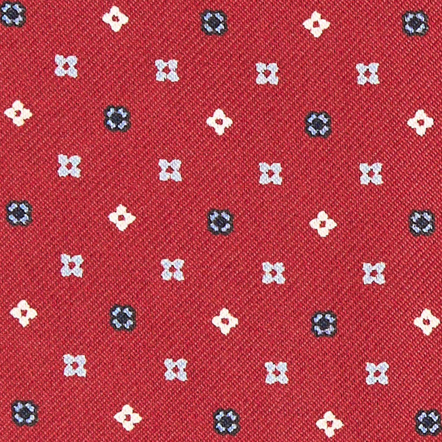 CRAVATTA ASCOT IN SETA BORDEAUX