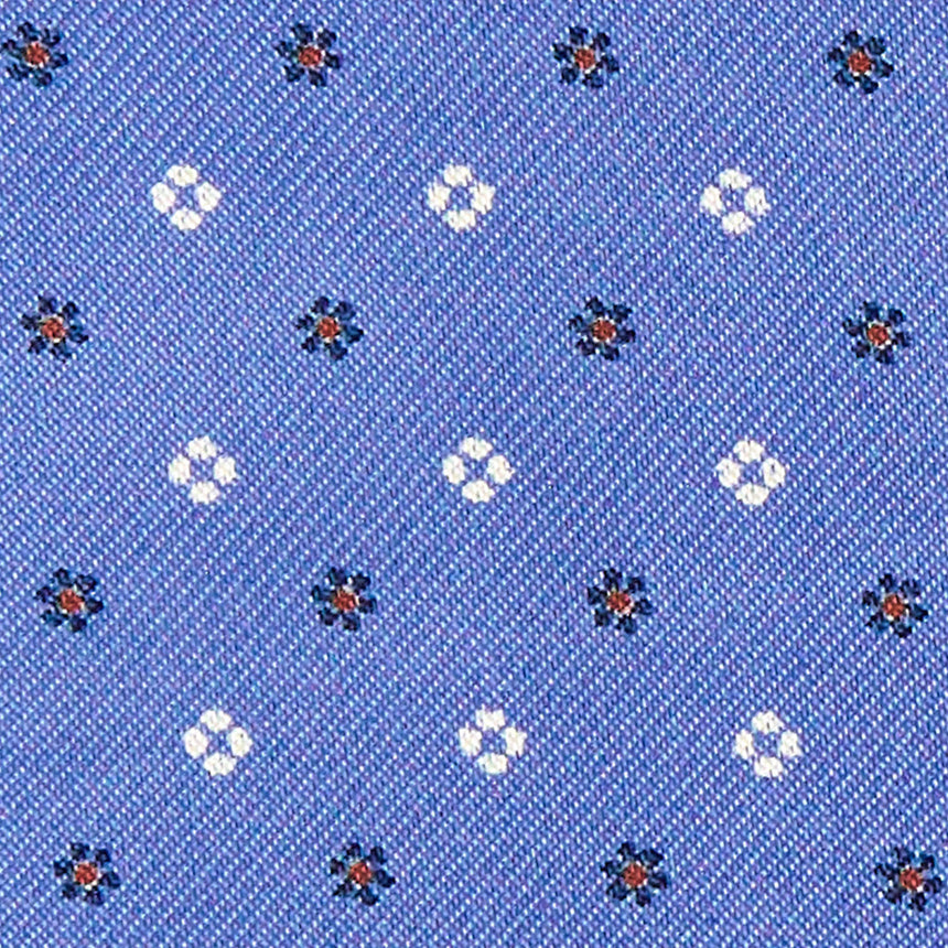 CRAVATTA ASCOT IN SETA AZZURRO POLVERE