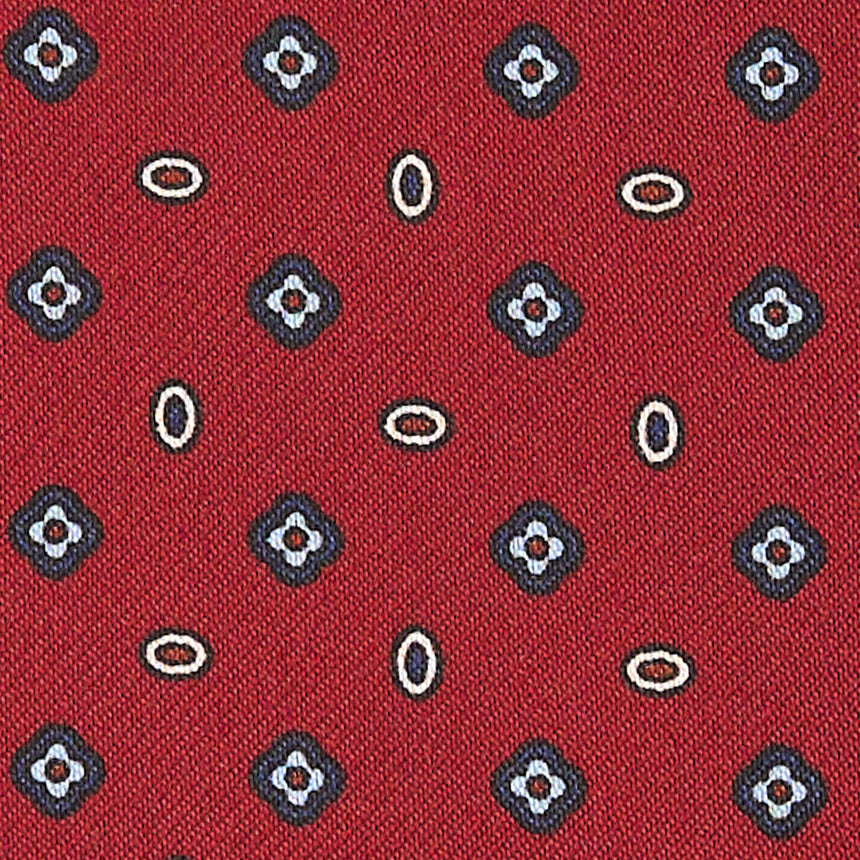 CRAVATTA ASCOT IN SETA BORDEAUX