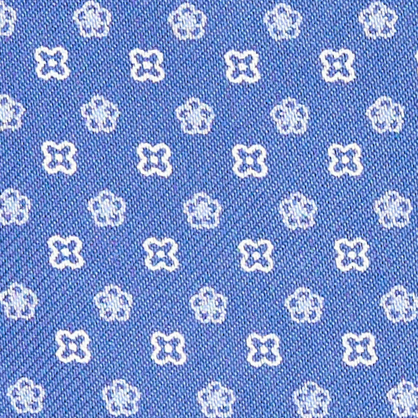 CRAVATTA ASCOT IN SETA AZZURRO POLVERE