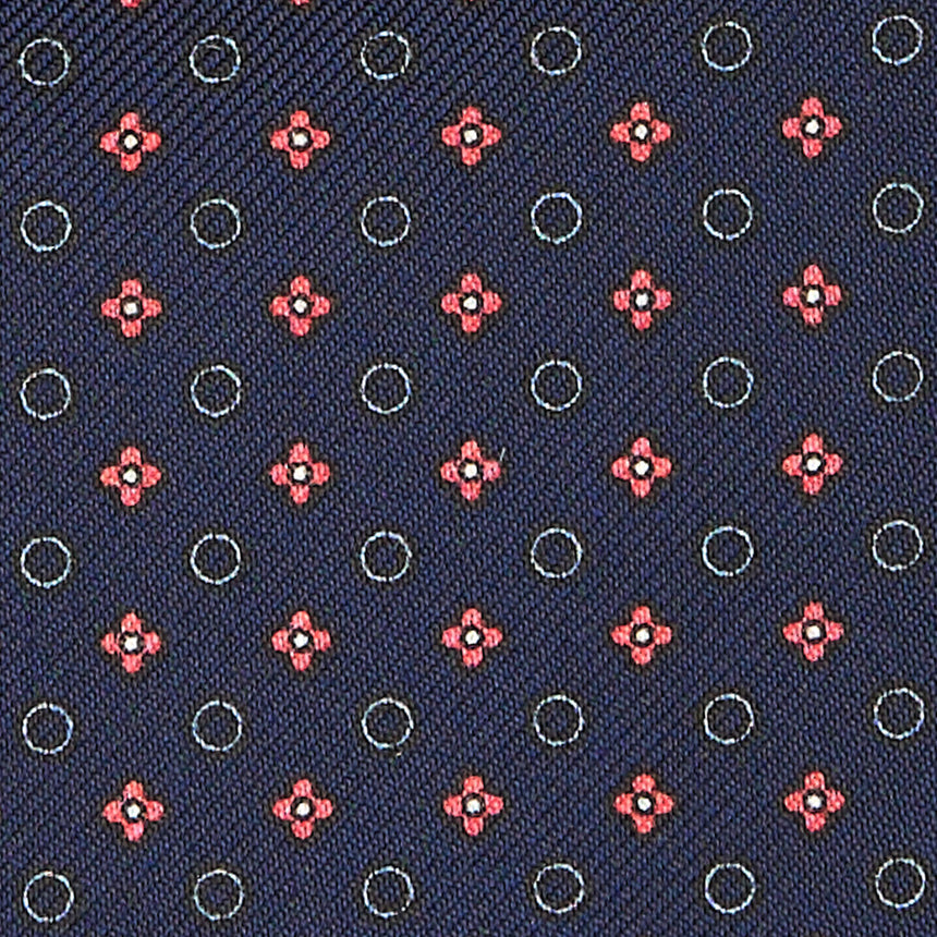 CRAVATTA ASCOT IN SETA BLU SCURO