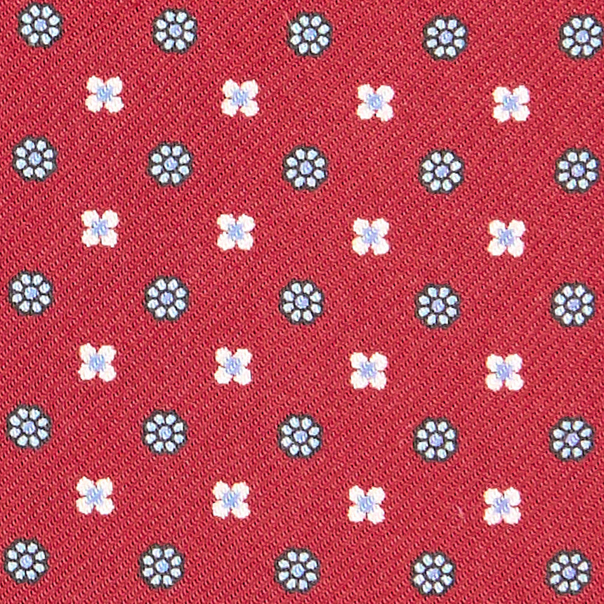 BURGUNDY SILK ASCOT TIE