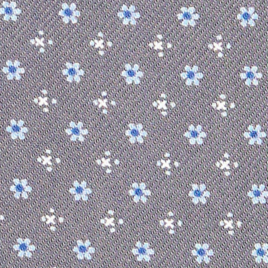 CRAVATTA ASCOT IN SETA GRIGIO SCURO