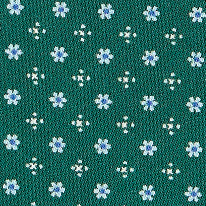 CRAVATTA ASCOT IN SETA VERDE SCURO
