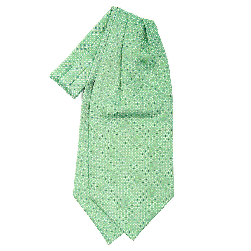 CRAVATTA ASCOT IN SETA VERDE
