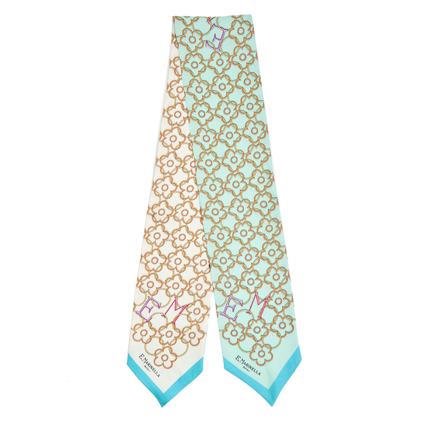 LIGHT GREEN SILK BANDEAU