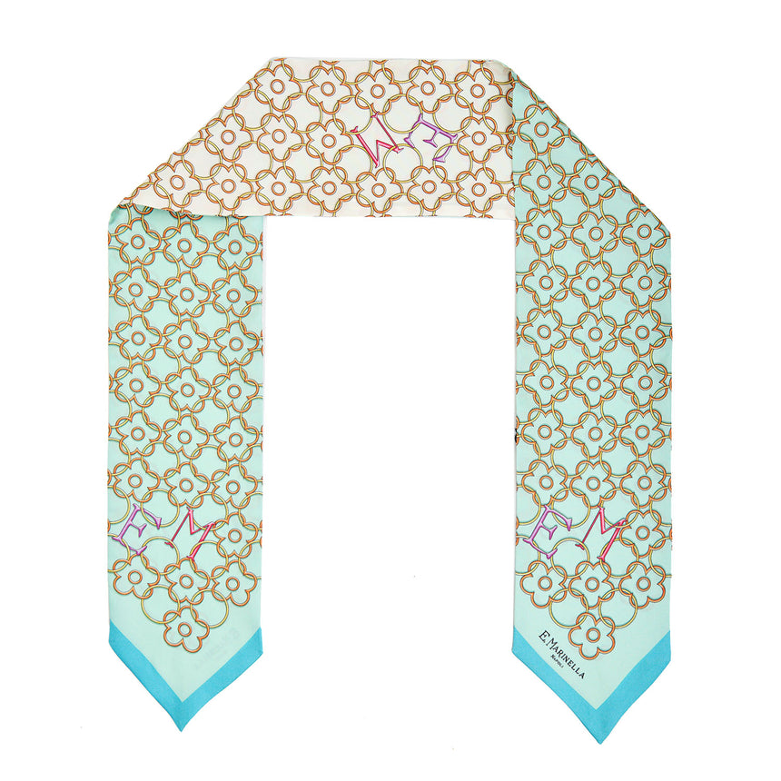 LIGHT GREEN SILK BANDEAU