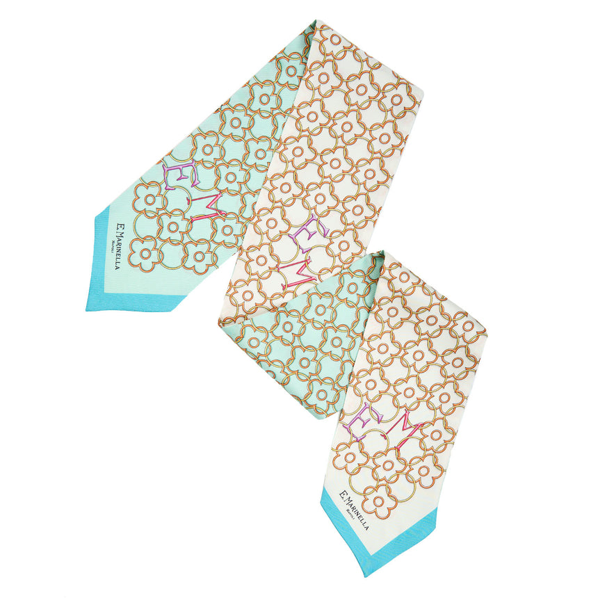 LIGHT GREEN SILK BANDEAU