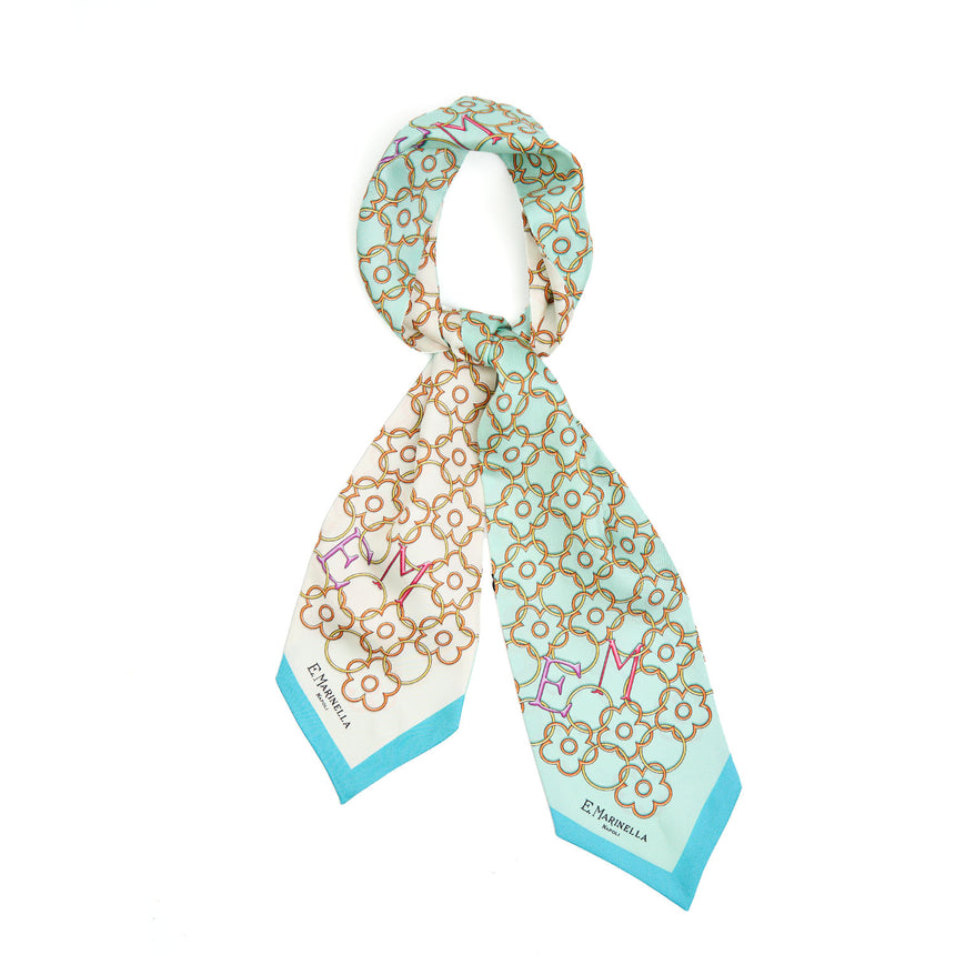 LIGHT GREEN SILK BANDEAU