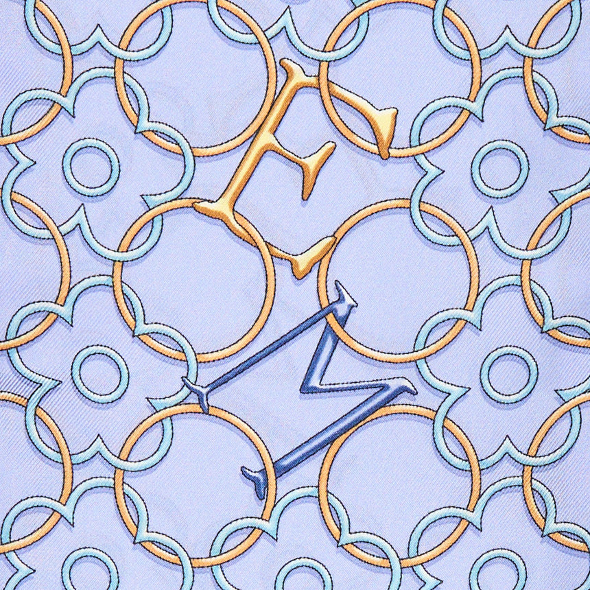 LIGHT BLUE SILK BANDEAU