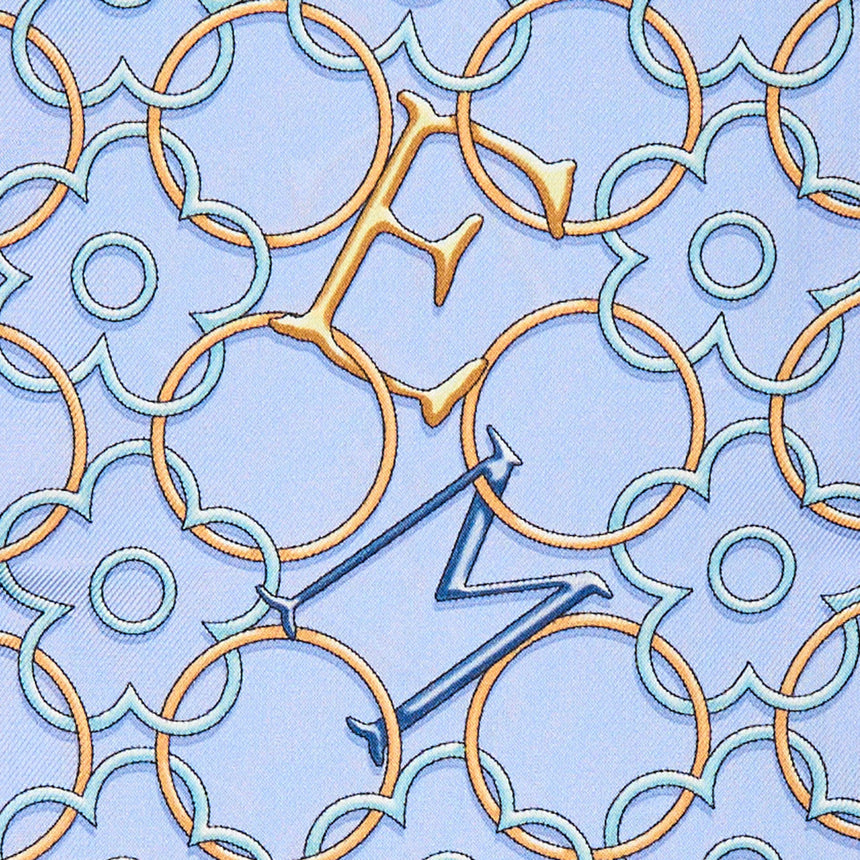 BANDEAUX IN SETA AZZURRO E BLU