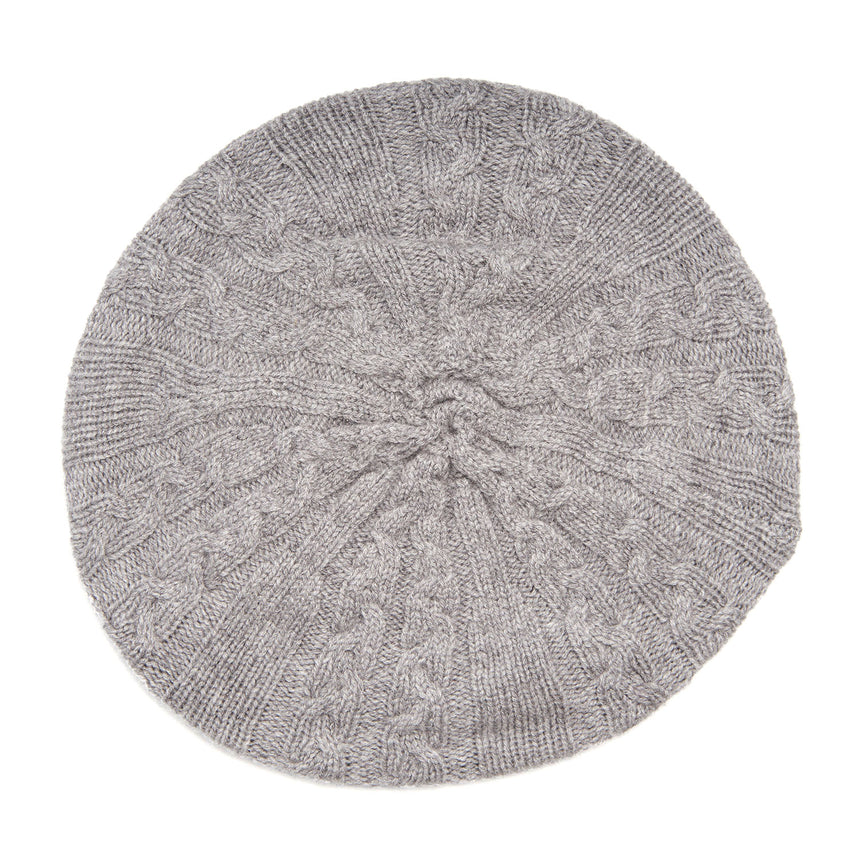 CAPPELLO BASCO A TRECCE GRIGIO