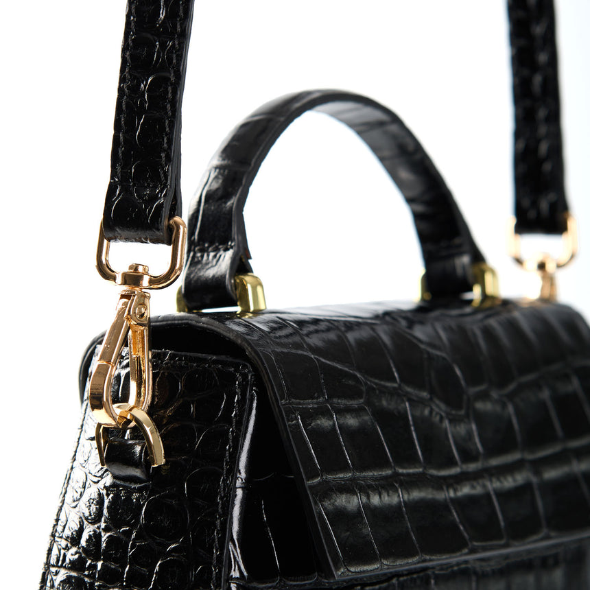 BLACK MINI CLEO BAG