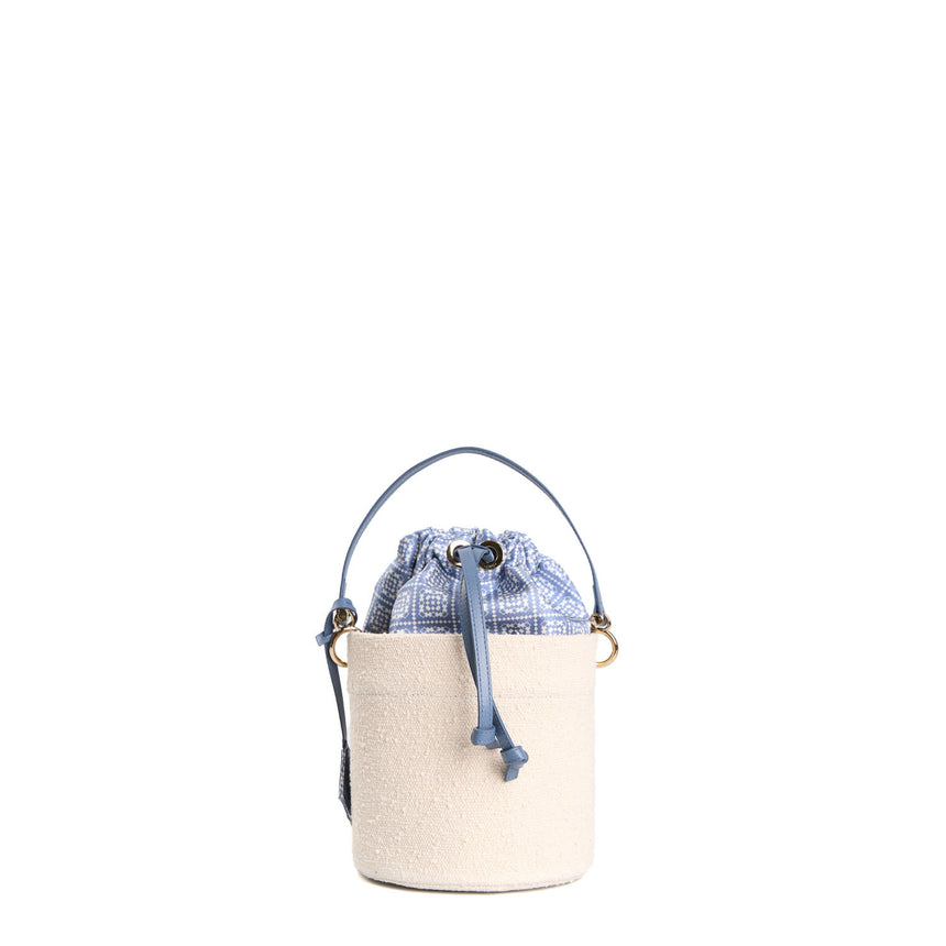 LIGHT BLUE BASKET BAG