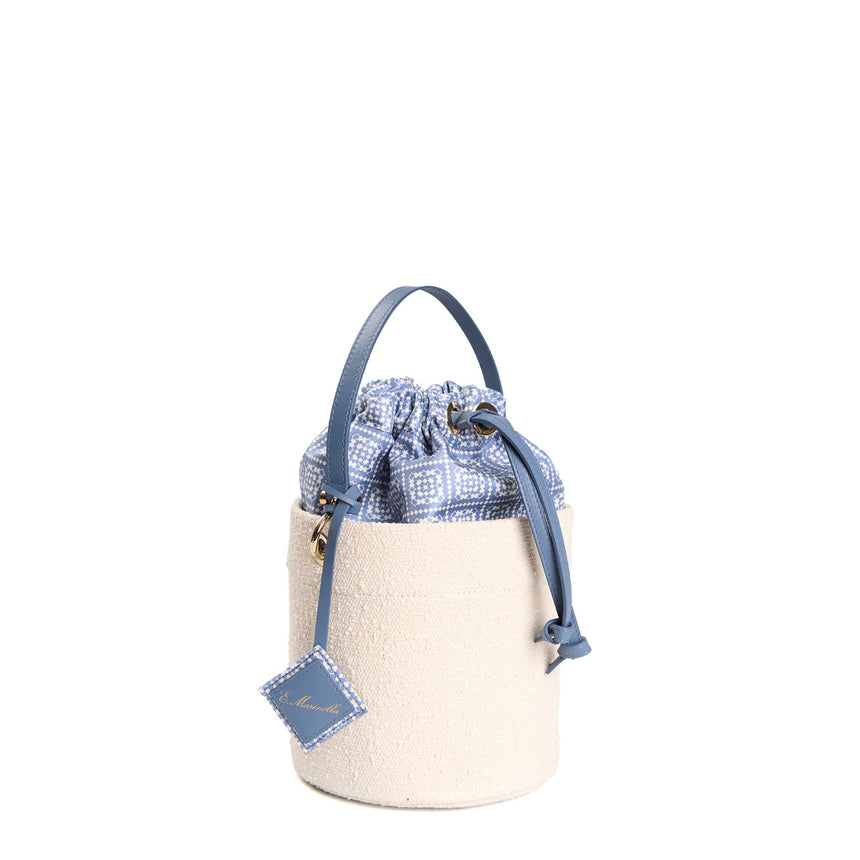 LIGHT BLUE BASKET BAG