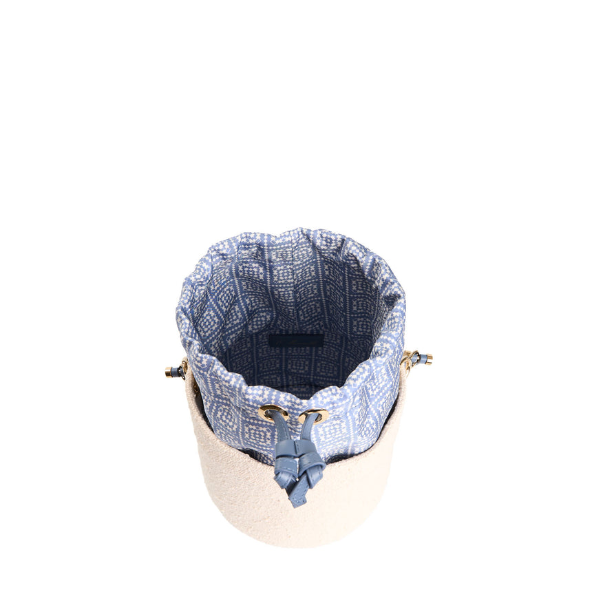 LIGHT BLUE BASKET BAG